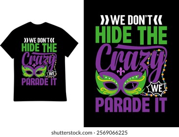 Mardi Gras T-shirt Design VECTOR