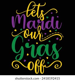 Mardi Gras T-Shirt Print Template