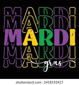 Mardi Gras T-Shirt Print Template