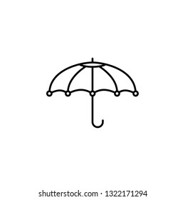 Mardi gras, umbrella icon. Simple thin line, outline vector of Mardi Gras icons for UI and UX, website or mobile application