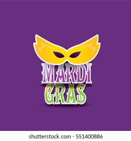 mardi gras vector background with mask and text.vector  mardi gras label or icon design template