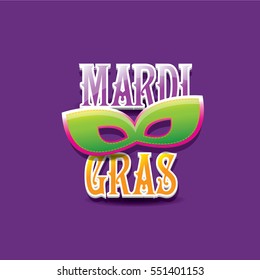 mardi gras vector background with mask and text.vector  mardi gras label or icon design template
