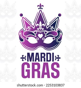 Mardi Gras. Vector illustration. Holiday poster