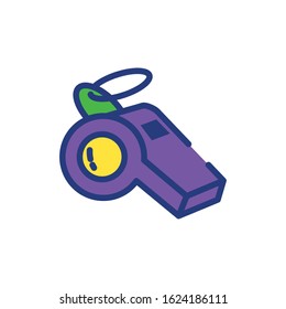 Mardi gras whistle design, Party carnival decoration celebration festival holiday fun new orleans and traditional theme Vector illustration