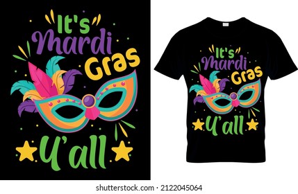 Es Mardi Gras Y'all - Diseño de camisetas Mardi Gras