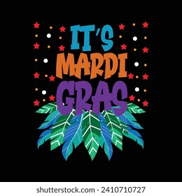 Its Mardi Grasillustrations with patches for t-shirts and other uses