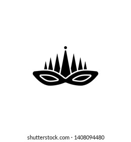 Mardi gras,mask icon. Simple glyph, flat vector of Mardi Gras icons for UI and UX, website or mobile application