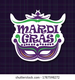 Mardi Grass festival greeting card