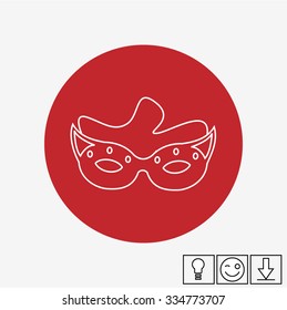 Mardi Grass Flat Icon