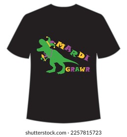 Mardi Graw Mardi Gras shirt print template, Typography design for Carnival celebration, Christian feasts, Epiphany, culminating  Ash Wednesday, Shrove Tuesday