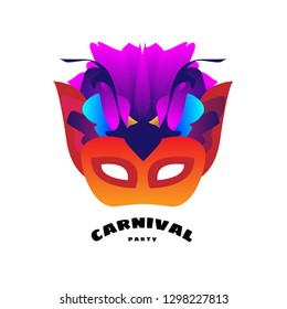 Mardigras carnival mask design for your event party.