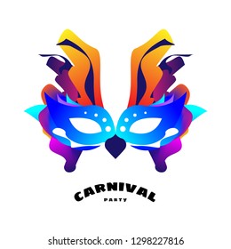 Mardigras carnival mask design for your event party.