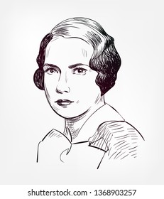 Margaret Mitchell Vector Sketch Illustration