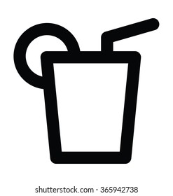 Margarita Bold Line Vector Icon