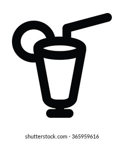 Margarita Bold Line Vector Icon