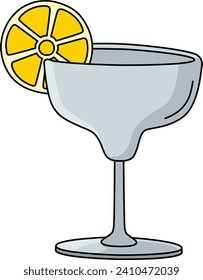 Margarita Cartoon Colored Clipart Illustration