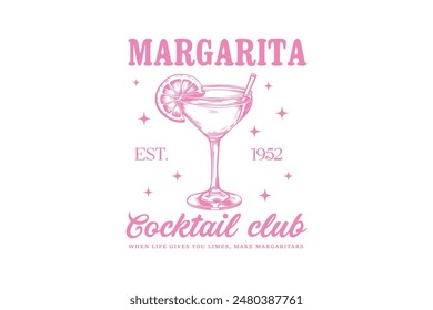 Margarita Cocktail Club Antiguas Summer Cocktail Camiseta Diseño