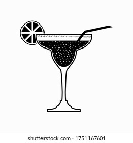 Margarita cocktail icon isolated on white background, vector