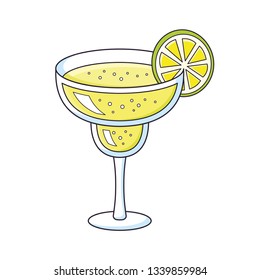Margarita cocktail isolated