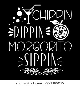 
margarita drink funny quote lettering