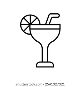 margarita icon with white background vector stock illustration