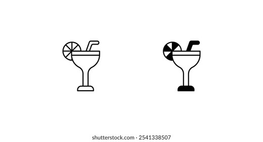 margarita icon with white background vector stock illustration