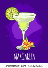 Margarita vector cocktail