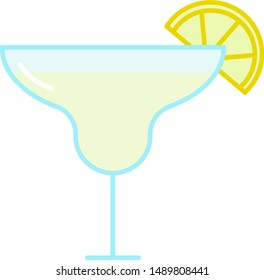 Margarita vector icon. For invitations,
menu to bar or restaurant