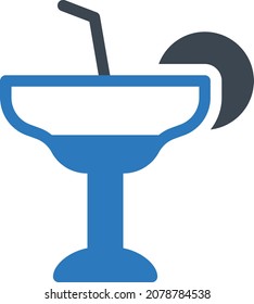 margarita Vector illustration on a transparent background. Premium quality symbols. Stroke vector icon for concept and graphic design.