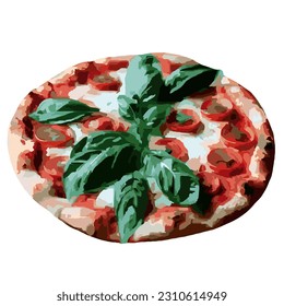 Margherita Pizza, Tomato sauce, mozzarella cheese, basil leaves, Olive oil, Tomato, Mozzarella, Basil, Thin Crust, Italian, Traditional, Simple, Authentic, Neapolitan, Oven-baked, Delicious
