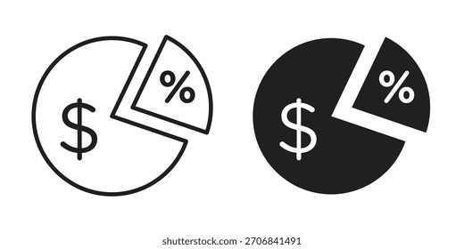 Symboldesign für die Konturlinie des Randes. Einfache Elementgrafik.