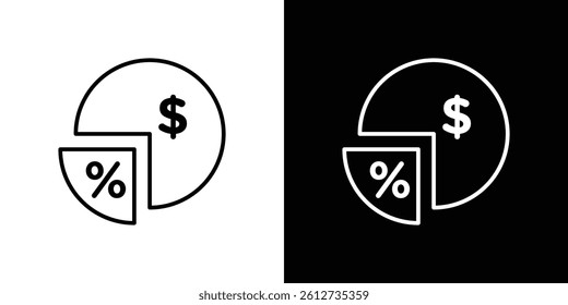 Margin icon set. Black illustration isolated for graphic and web design