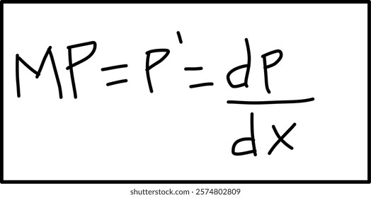 marginal product formula in mathematical economics