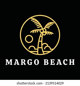 Margo Beach Monoline Logo Style