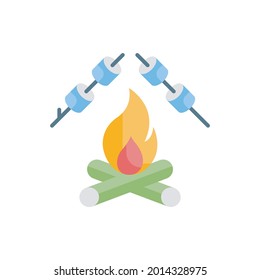 Marhmallow vector flat icon style illustration. EPS 10 file 