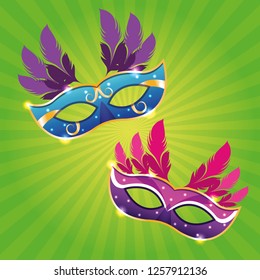 Mari gras masks