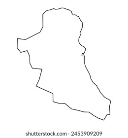 Maria Trinidad Sanchez Province map, administrative division of Dominican Republic. Vector illustration.