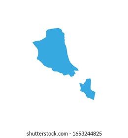 Maria Trinidad Sanchez region map in Dominican Republic country