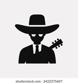 Mariachi icon - Simple Vector Illustration