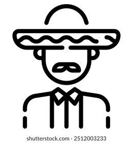 Ícone Mariachi para web, app, infográfico, etc