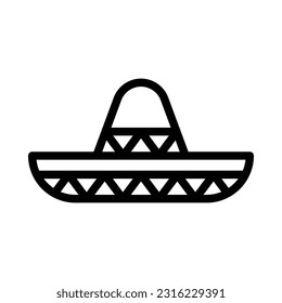 Mariachi, Mexico Flat Icon Logo Illustration. Mexico Icon-set. Suitable For Web Design, Logo, App.