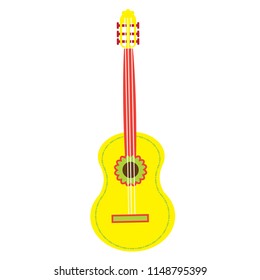 Mariachi Vector Guitar Yellow