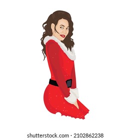 ilustración vectorial de mujeres hermosas y calientes
