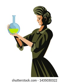 marie curie woman scientific radioactive experiment