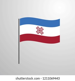 Mari-El waving Flag