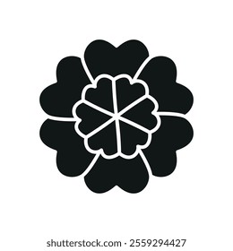 Marigold flower icon features a vibrant and cheerful design, perfect for garden-themed projects, festival branding, or floral patterns