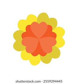 Marigold flower icon features a vibrant and cheerful design, perfect for garden-themed projects, festival branding, or floral patterns