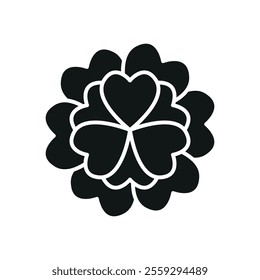 Marigold flower icon features a vibrant and cheerful design, perfect for garden-themed projects, festival branding, or floral patterns