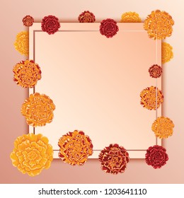 Marigold Flower - Tagetes. Diwali. Deepavali.