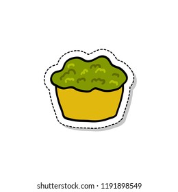 marihuana cake doodle icon